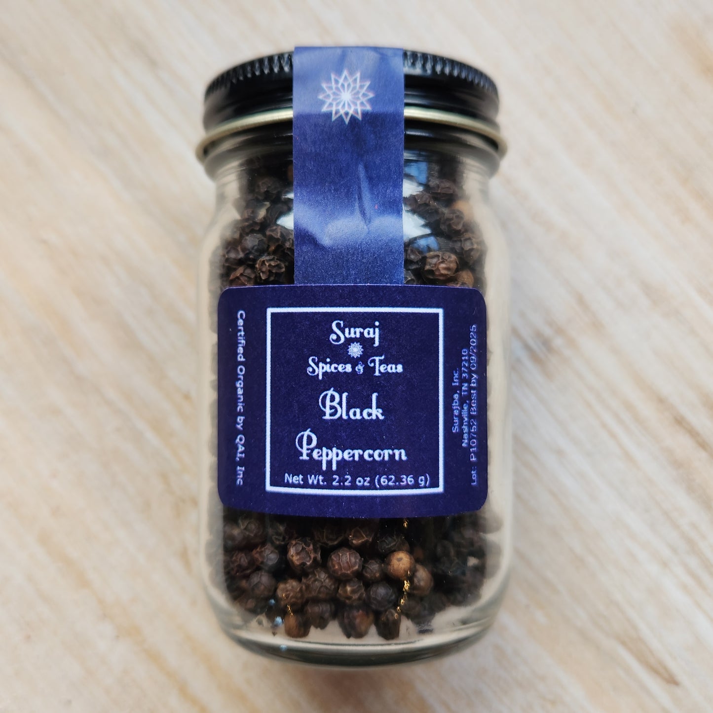 Black Peppercorn, Organic