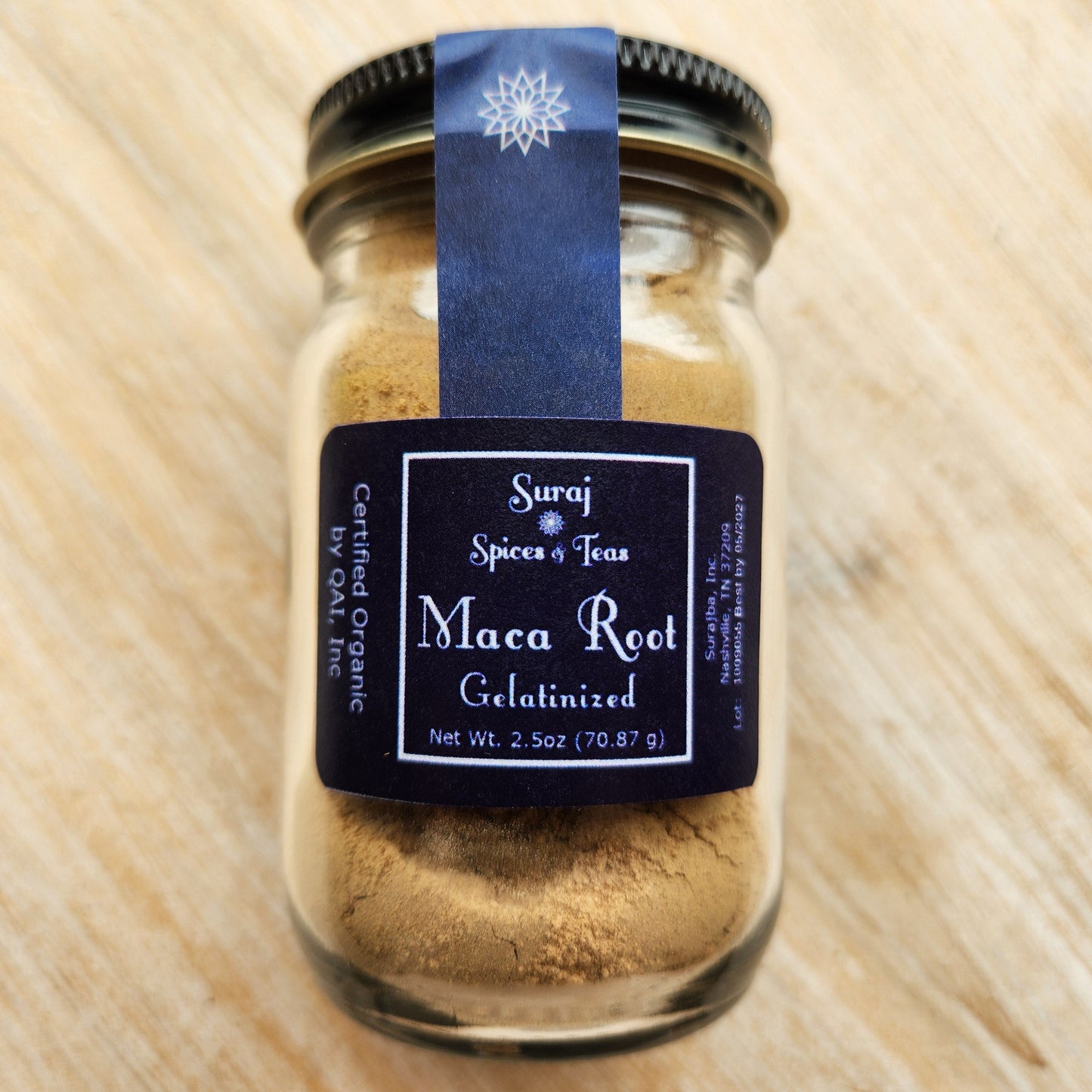 Maca Root Powder, Gelatinized, Organic