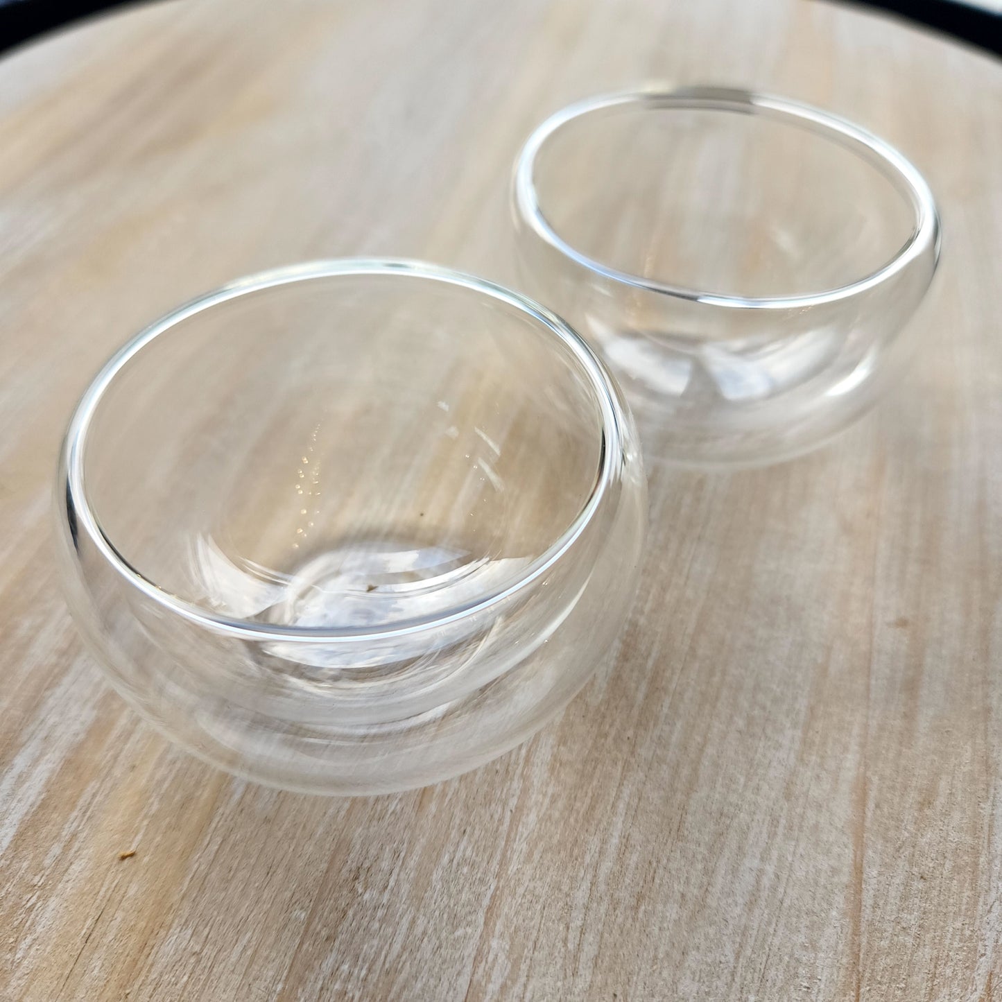 Double Walled Glass Cups, 30 ml, 2 Piece Set