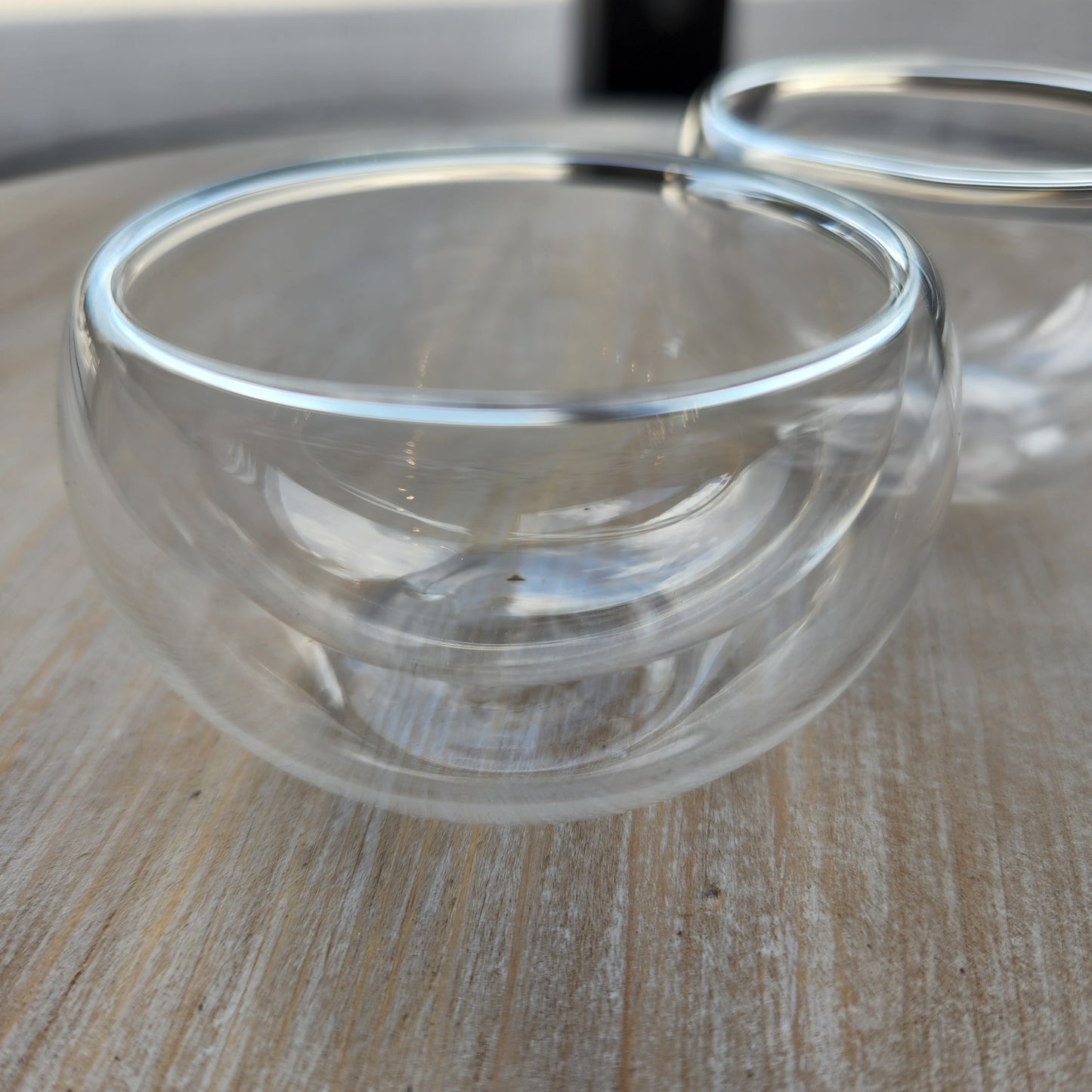 Double Walled Glass Cups, 30 ml, 2 Piece Set