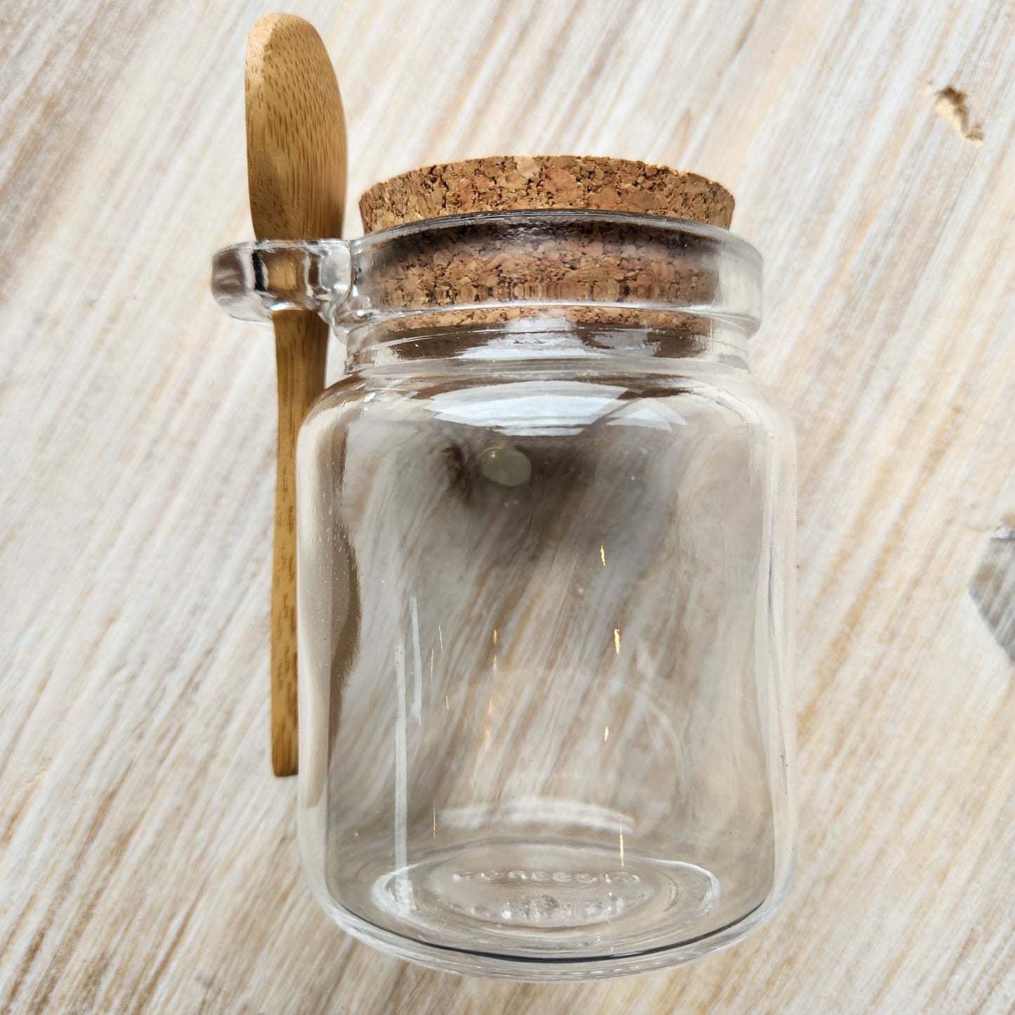 Recycled Glass Jar with Bamboo Spoon