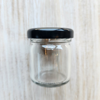 Glass Jars, Straight Side, Metal Lid