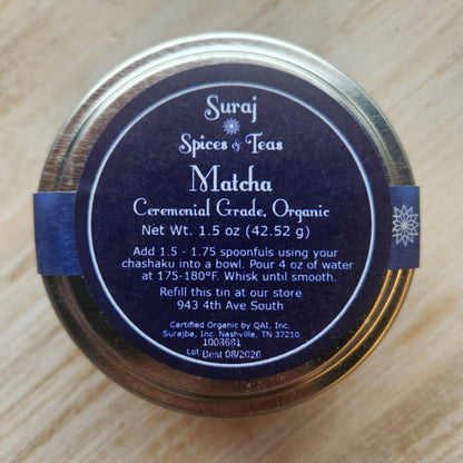 Matcha, Ceremonial Grade, Organic