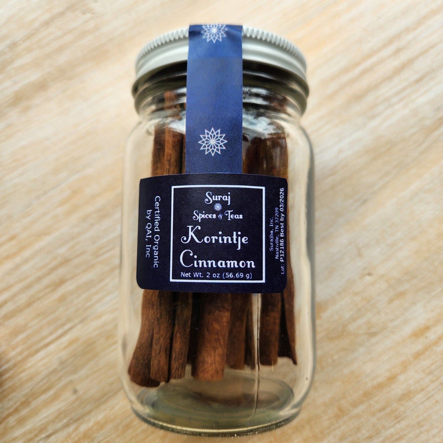 Cinnamon, Korintje Cassia Sticks, Organic