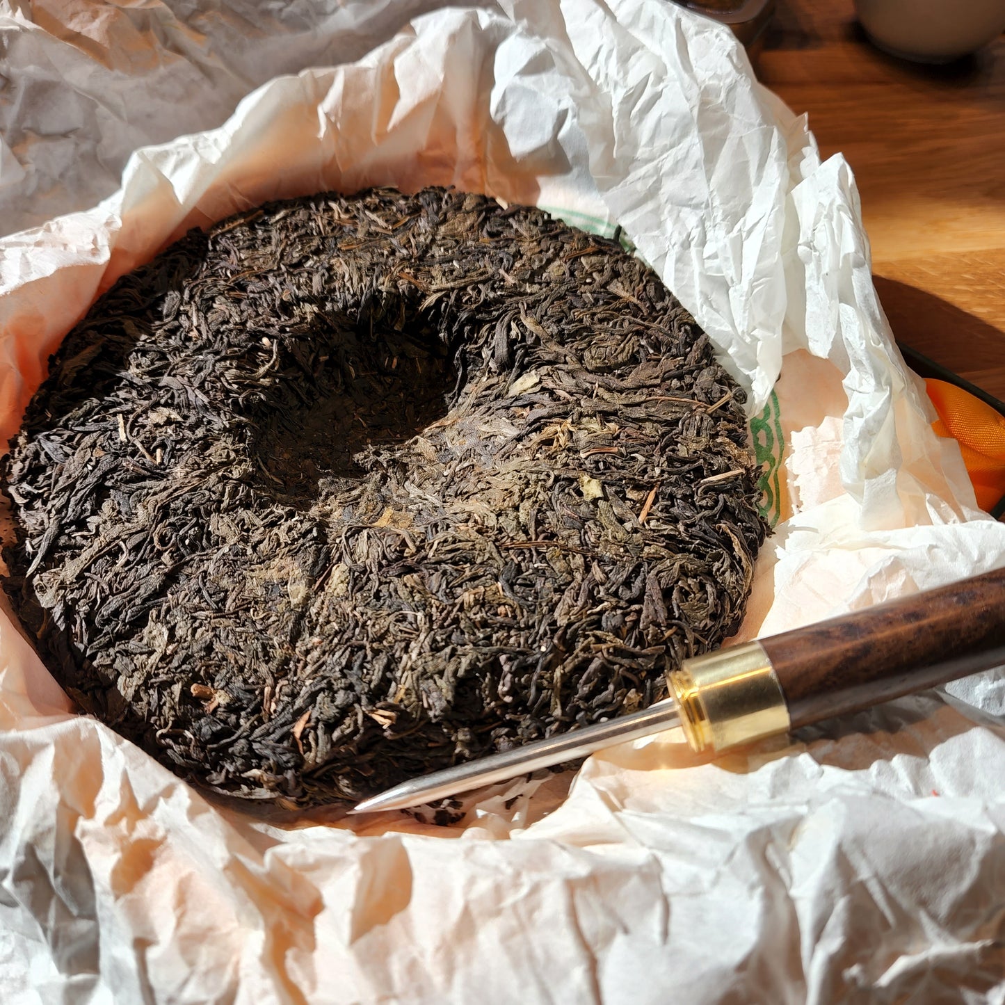 Wooden and Steel Pu'er Tea Awl