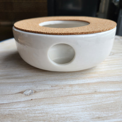 Porcelain and Cork Teapot Stand
