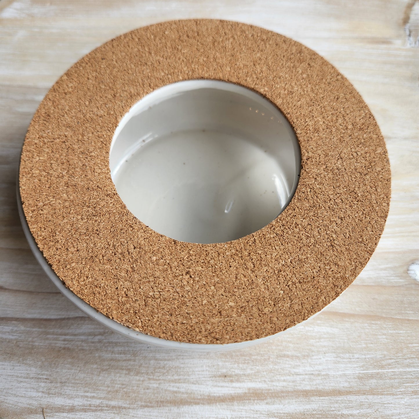 Porcelain and Cork Teapot Stand