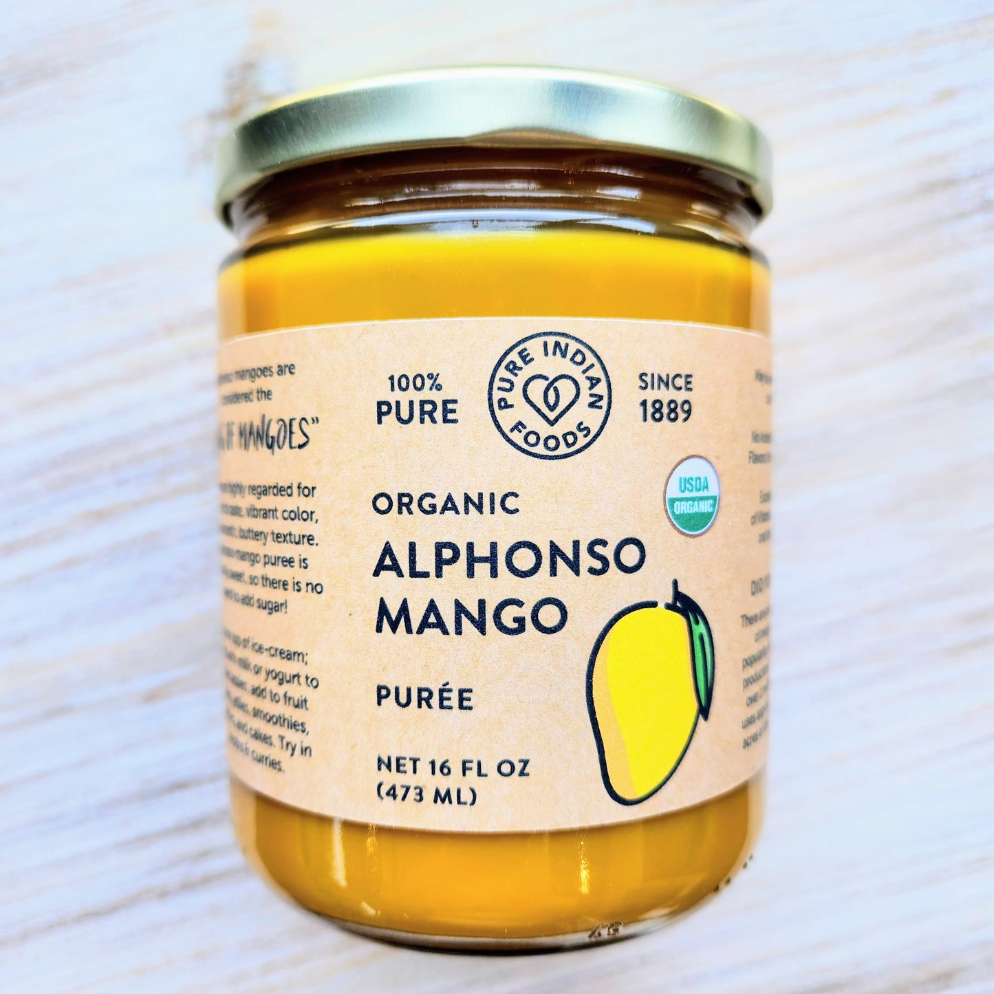 Alphonso Mango Puree, Organic