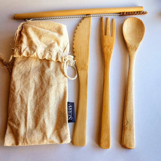 Bamboo Reusable Utensil Set