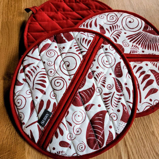 Red Quail Pot Holder