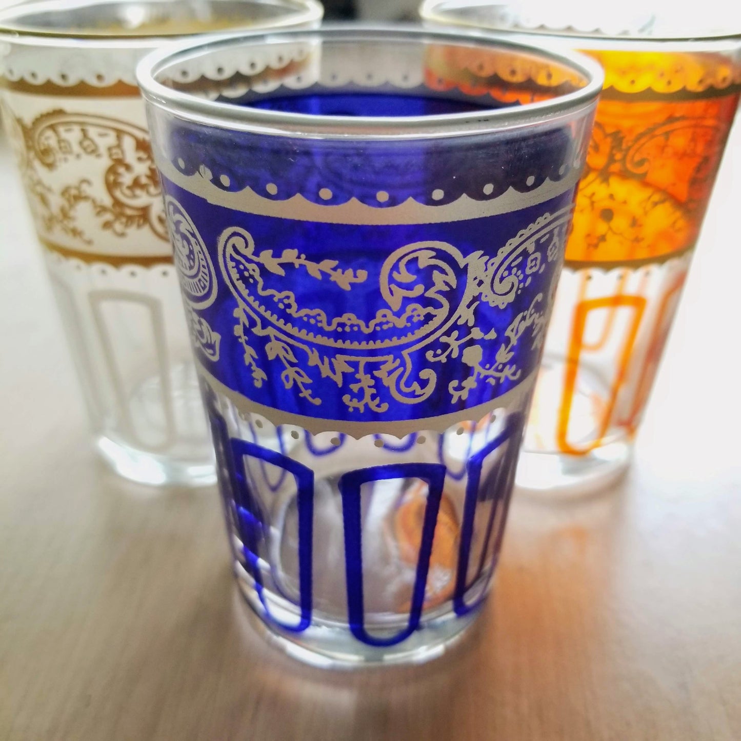 Essaouira Moroccan Water/Tea Glasses, Set of 6